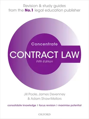 Concentrat de drept contractual - Revizuire de drept și ghid de studiu - Contract Law Concentrate - Law Revision and Study Guide
