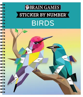 Brain Games - Sticker by Number: Păsări - Brain Games - Sticker by Number: Birds