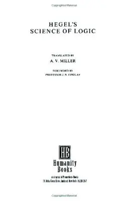 Știința logicii a lui Hegel - Hegel's Science of Logic