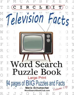 Circle It, Informații despre televiziune, Căutare în cuvinte, Carte puzzle - Circle It, Television Facts, Word Search, Puzzle Book