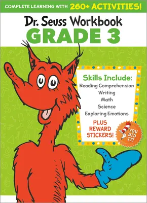 Cartea de lucru Dr. Seuss: Grade 3: 260+ Fun Activities with Stickers and More! (Arte lingvistice, vocabular, ortografie, înțelegere a lecturii, scriere, matematică - Dr. Seuss Workbook: Grade 3: 260+ Fun Activities with Stickers and More! (Language Arts, Vocabulary, Spelling, Reading Comprehension, Writing, Math
