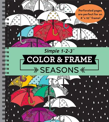 Color & Frame - Seasons (Carte de colorat pentru adulți) - Color & Frame - Seasons (Adult Coloring Book)