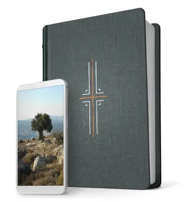 Filament Bible NLT (copertă cartonată din pânză, gri, indexată): Biblia tipărită+digitală - Filament Bible NLT (Hardcover Cloth, Gray, Indexed): The Print+digital Bible
