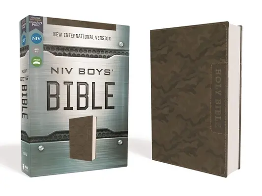Niv, Biblia pentru băieți, Leathersoft, Brown Camo, Comfort Print - Niv, Boys' Bible, Leathersoft, Brown Camo, Comfort Print