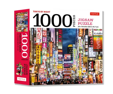 Tokyo by Night - 1000 Piece Jigsaw Puzzle: Tokyo's Kabuki-Cho District at Night: Dimensiune finalizată 24 X 18 Inch (61 X 46 CM) - Tokyo by Night - 1000 Piece Jigsaw Puzzle: Tokyo's Kabuki-Cho District at Night: Finished Size 24 X 18 Inches (61 X 46 CM)