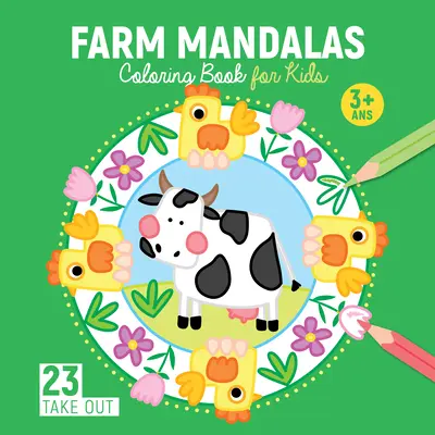 Fun on the Farm Carte de colorat pentru copii: 23 de modele - Fun on the Farm Coloring Book for Kids: 23 Designs