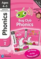 Phonics - Learn at Home Pack 2 (Bug Club), Seturi de fonică 4-6 pentru vârstele 4-5 (Șase povești + Ghid pentru părinți + Carte de activități) - Phonics - Learn at Home Pack 2 (Bug Club), Phonics Sets 4-6 for ages 4-5 (Six stories + Parent Guide + Activity Book)