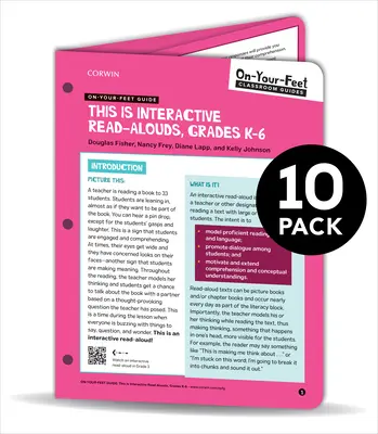 BUNDLE: Fisher: On-Your-Feet Guide: This is Interactive Read Alouds: pachet de 10 - BUNDLE: Fisher: On-Your-Feet Guide: This is Interactive Read Alouds: 10 Pack