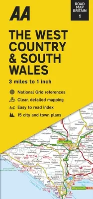 Road Map Britain: Țara de Vest și sudul Țării Galilor - Road Map Britain: The West Country & South Wales