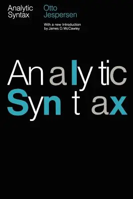 Sintaxa analitică - Analytic Syntax