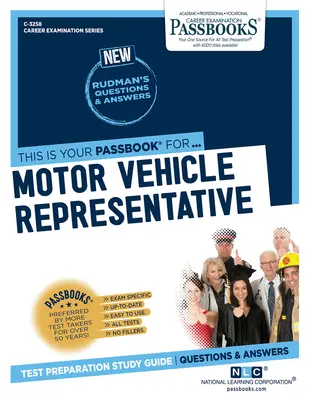 Reprezentant autovehicule (C-3258): Ghid de studiu pentru carnete - Motor Vehicle Representative (C-3258): Passbooks Study Guide
