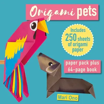 Animale de companie Origami: Bloc de hârtie plus carte de 64 de pagini - Origami Pets: Paper Block Plus 64-Page Book