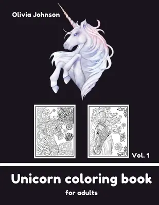 Carte de colorat pentru adulți - Unicorn vol1 - Adult Coloring Book - Unicorn vol1