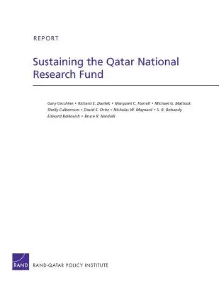 Susținerea Fondului național de cercetare din Qatar - Sustaining the Qatar National Research Fund