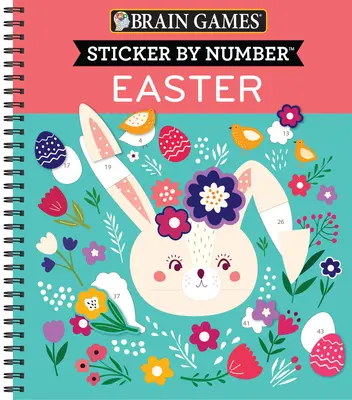 Jocuri pentru creier - Sticker by Number: Paște - Brain Games - Sticker by Number: Easter