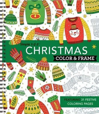 Color & Frame - Crăciun (Carte de colorat) - Color & Frame - Christmas (Coloring Book)