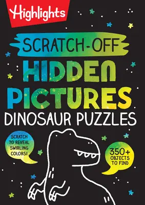 Puzzle-uri cu dinozauri cu imagini ascunse de zgâriat - Scratch-Off Hidden Pictures Dinosaur Puzzles