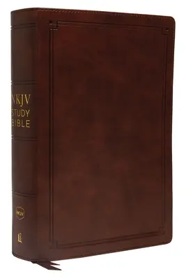 Biblia de studiu NKJV, imitație de piele, maro, ediție cu litere roșii, Comfort Print: Resursa completă pentru studierea Cuvântului lui Dumnezeu - NKJV Study Bible, Imitation Leather, Brown, Red Letter Edition, Comfort Print: The Complete Resource for Studying God's Word