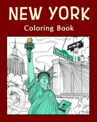 New York carte de colorat - New York Coloring Book