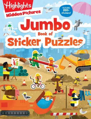 Cartea Jumbo de puzzle-uri cu abțibilduri - Jumbo Book of Sticker Puzzles