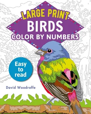 Large Print Color by Numbers Păsări: Easy-To-Read - Large Print Color by Numbers Birds: Easy-To-Read