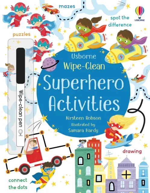 Activități de curățat supereroi - Wipe-Clean Superhero Activities