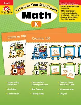 Centrul de matematică „Ia-l la locul tău” Gradul K - Take It to Your Seat Math Centers Grade K