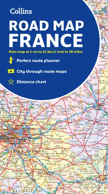 Harta Collins a Franței - Collins Map of France