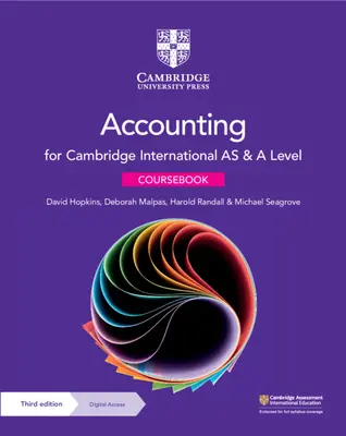 Cambridge International as & a Level Accounting Coursebook cu acces digital (2 ani) - Cambridge International as & a Level Accounting Coursebook with Digital Access (2 Years)