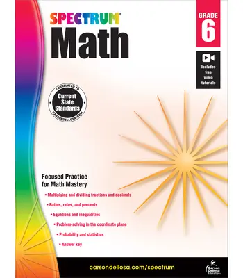 Spectrum Math Workbook, clasa a 6-a - Spectrum Math Workbook, Grade 6
