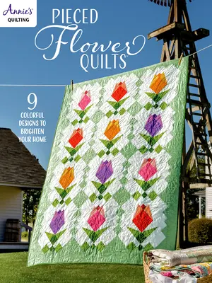 Cuverturi cu flori pictate - Pieced Flower Quilts