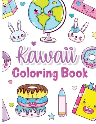 Carte de colorat Kawaii: Carte de colorat pentru copii cu Kawaii amuzant - Cărți de colorat - Cadouri pentru copii - Pagini de colorat Kawaii Doodle pentru copii - A - Kawaii Coloring Book: Kids Coloring Book with Funny Kawaii - Coloring Books - Gifts for Children - Kawaii Doodle Coloring Pages for Kids - A