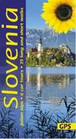Slovenia și Alpii Iulieni Ghid Sunflower - 75 de plimbări lungi și scurte cu hărți detaliate și GPS; 6 tururi cu mașina cu hartă detașabilă - Slovenia and the Julian Alps Sunflower Guide - 75 long and short walks with detailed maps and GPS; 6 car tours with pull-out map