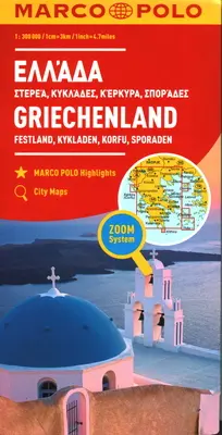 Grecia și Insulele Harta Marco Polo - Greece & the Islands Marco Polo Map