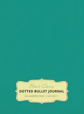 Bullet Journal mare 8.5 x 11 cu puncte (Teal #7) cu copertă cartonată - 245 pagini numerotate - Large 8.5 x 11 Dotted Bullet Journal (Teal #7) Hardcover - 245 Numbered Pages