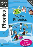 Phonics - Learn at Home Pack 1 (Bug Club), Phonics Sets 1-3 pentru 4-5 ani (Șase povești + Ghid pentru părinți + Carte de activități) - Phonics - Learn at Home Pack 1 (Bug Club), Phonics Sets 1-3 for ages 4-5 (Six stories + Parent Guide + Activity Book)