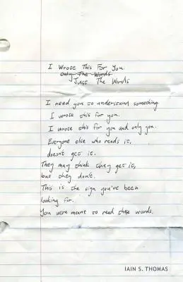 Am scris asta pentru tine: Doar cuvintele - I Wrote This for You: Just the Words