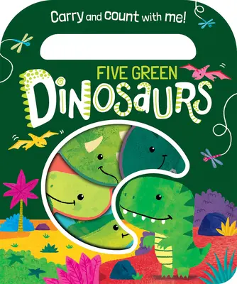 Cinci dinozauri verzi - Five Green Dinosaurs