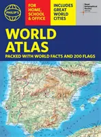 Philip's RGS World Atlas (A4) - cu orașe globale, fapte și steaguri - Philip's RGS World Atlas (A4) - with Global Cities, Facts and Flags