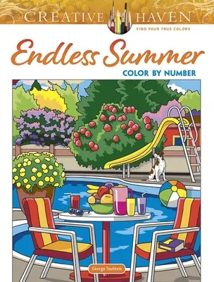 Creative Haven Vara fără sfârșit de colorat după număr - Creative Haven Endless Summer Color by Number