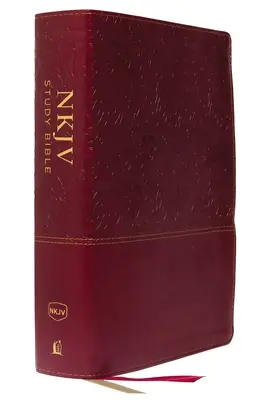 Biblia de studiu NKJV, piele imitație, roșie, full color, ediție cu litere roșii, Comfort Print: Resursa completă pentru studierea Cuvântului lui Dumnezeu - NKJV Study Bible, Imitation Leather, Red, Full-Color, Red Letter Edition, Comfort Print: The Complete Resource for Studying God's Word