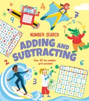 Căutarea numerelor: Adăugare și scădere - Peste 80 de puzzle-uri cu grilă numerică amuzante! - Number Search: Adding and Subtracting - Over 80 Fun Number Grid Puzzles!