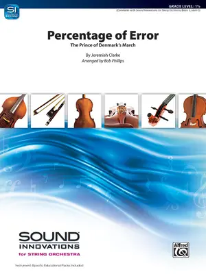Procentul de eroare: Marșul prințului Danemarcei, partituri și partituri pentru dirijor - Percentage of Error: The Prince of Denmark March, Conductor Score & Parts