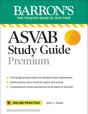 Ghid de studiu ASVAB Premium: 6 teste practice + revizuire cuprinzătoare + practică online - ASVAB Study Guide Premium: 6 Practice Tests + Comprehensive Review + Online Practice
