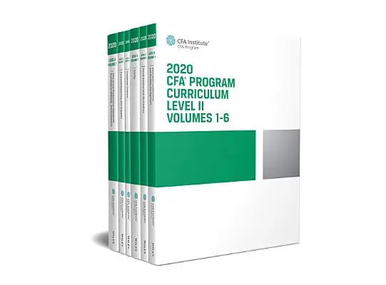 CFA Program Curriculum 2020 Level II Volumele 1-6 Box Set - CFA Program Curriculum 2020 Level II Volumes 1-6 Box Set