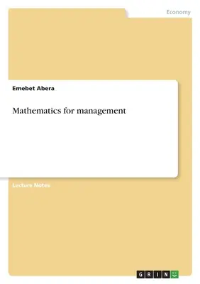 Matematică pentru management - Mathematics for management