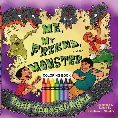 Eu, prietenul meu și monstrul, Carte de colorat - Me, My Friend, and the Monster, Coloring Book