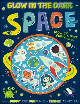 Carte de activități spațiale care strălucesc în întuneric - Glow in the Dark Space Activity Book