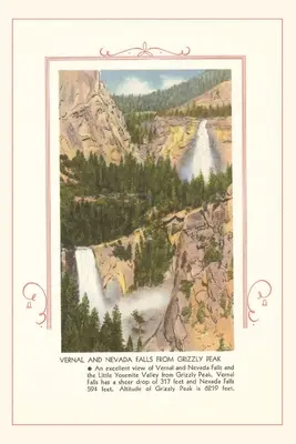 Jurnalul Vintage Vernal și Nevada Falls, Yosemite - The Vintage Journal Vernal and Nevada Falls, Yosemite