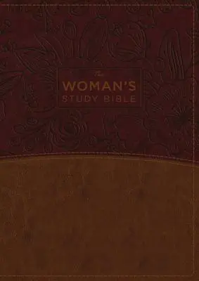 NKJV, Biblia de studiu pentru femei, complet revizuită, imitație de piele, maro/marochin, full color, indexată: Primirea adevărului lui Dumnezeu pentru echilibru, speranță și tra - The NKJV, Woman's Study Bible, Fully Revised, Imitation Leather, Brown/Burgundy, Full-Color, Indexed: Receiving God's Truth for Balance, Hope, and Tra